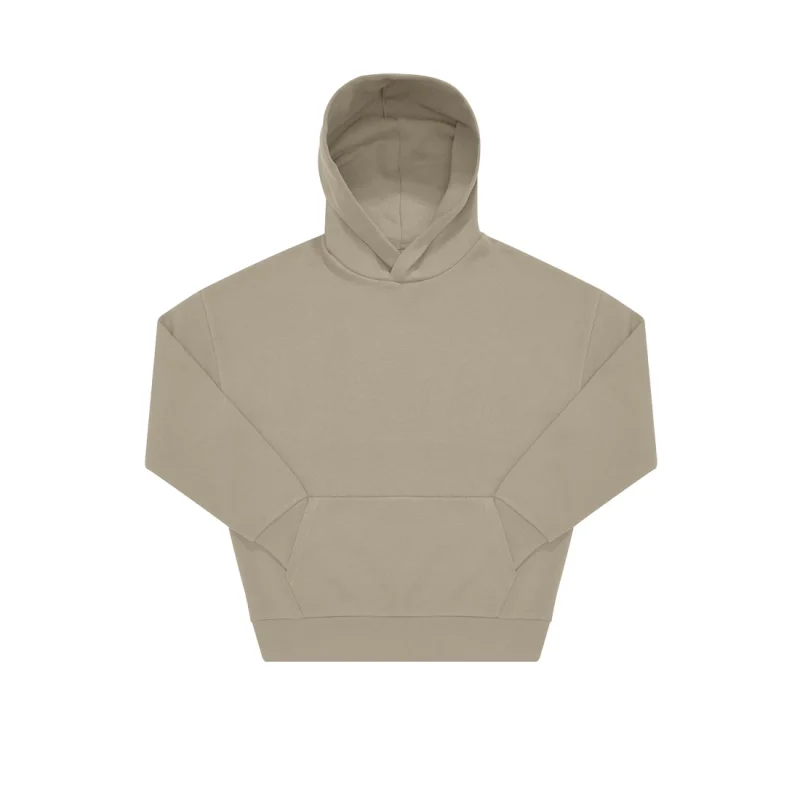 Polerón oversize premium B&C Influence Hoodie de 350 g/m², ideal para impresión DTG de alta calidad en Chile