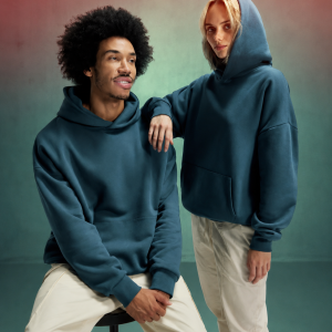 B&C Influence Hoodie – Polerón oversize premium 350 g/m²